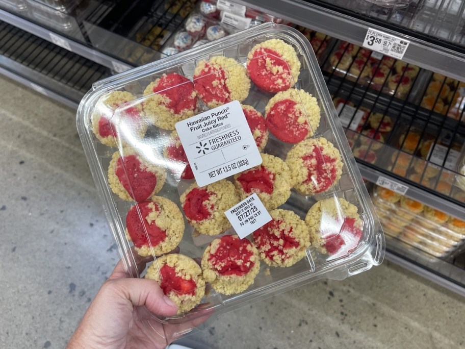 package of hawaiian punch cake bites in walmart