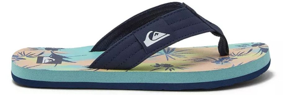 Stock image of a Quicksilver flip-flop