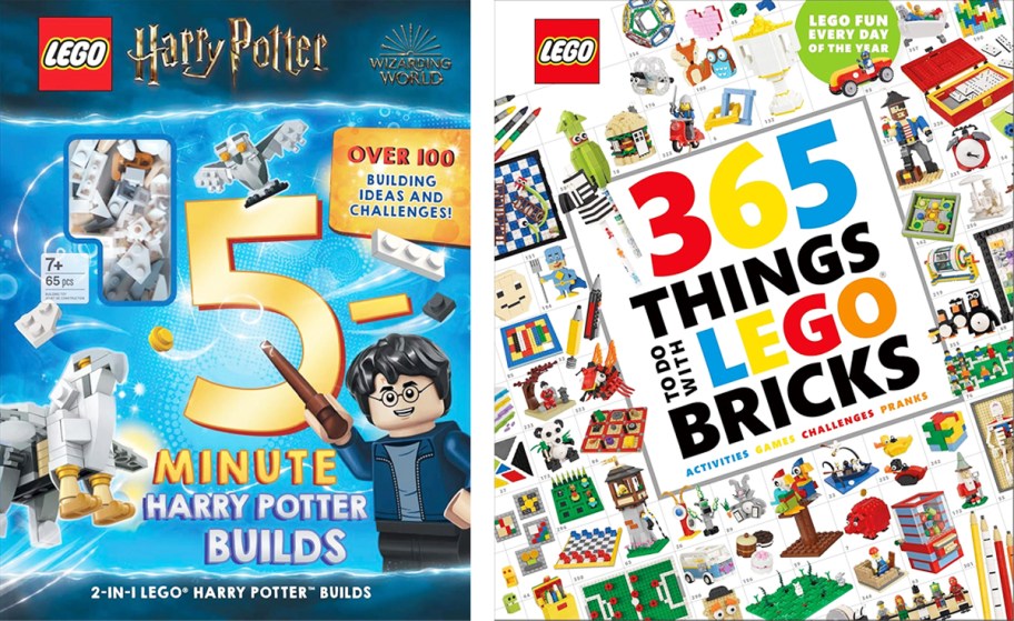 two lego activity books