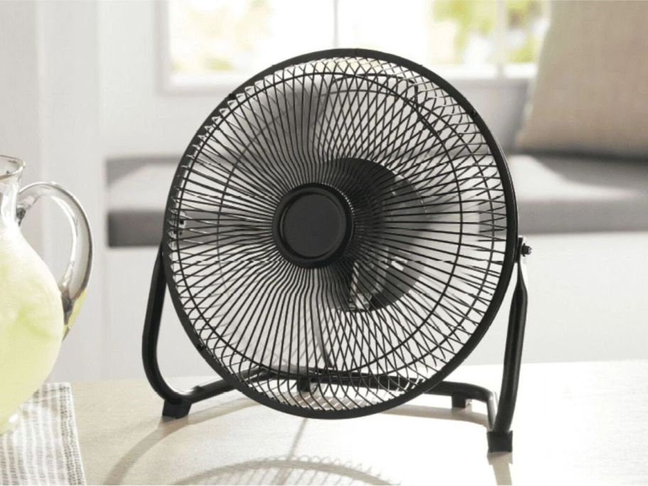 A 9" fan on a table