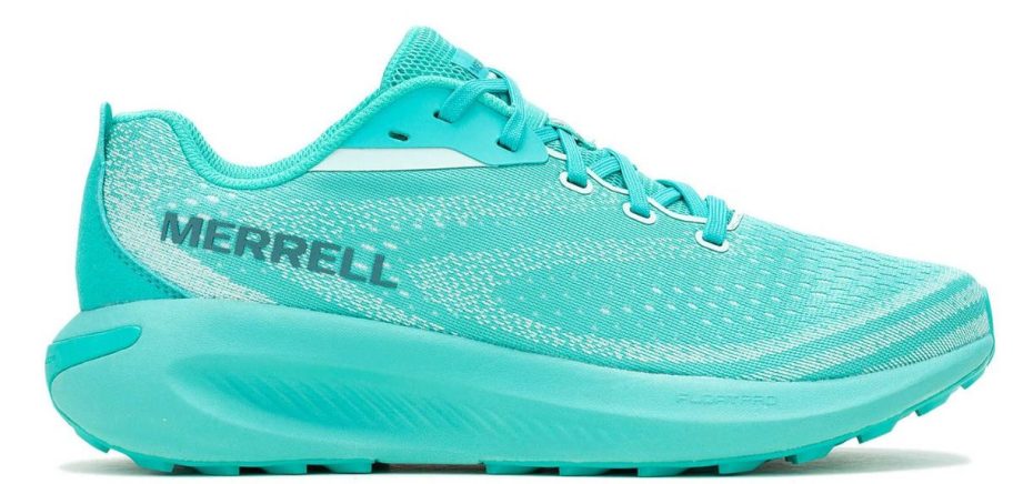 merrell shoes in blue with a white background