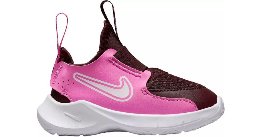 A toddler pink and white sneaker