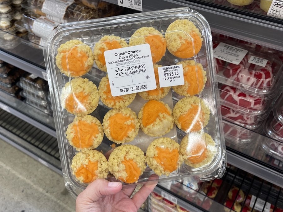 package of orange crush cake bites in walmart