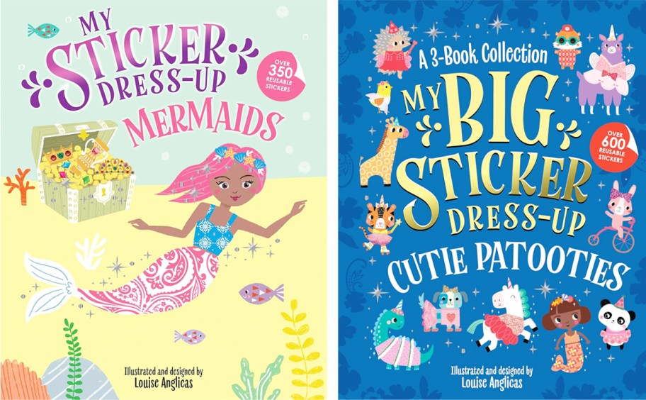 two sticker activity books