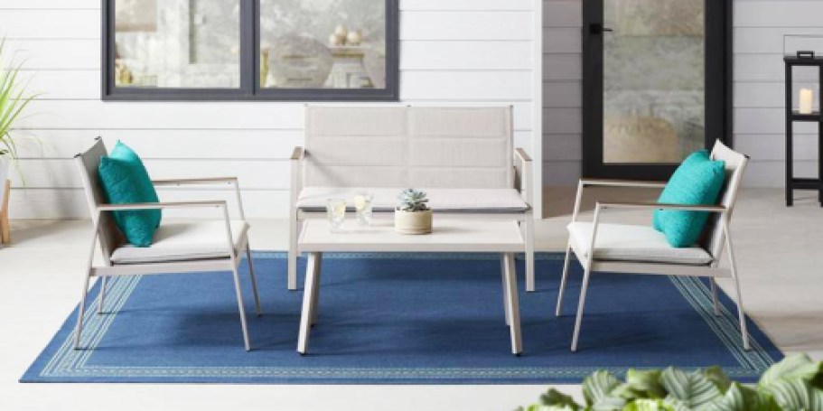 Home Depot Patio Furniture Sale | 4-Piece Patio Set Only $149.50 (Reg. $300)