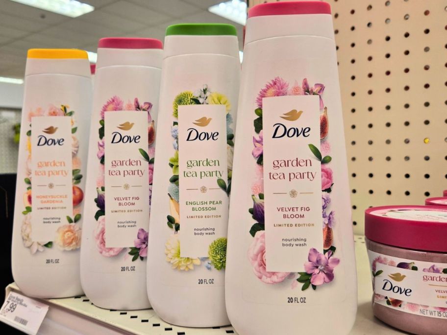 Target garden tea party body wash in four different scents