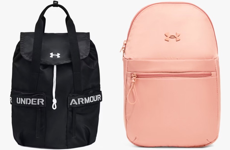 black and pink under armour backpacks