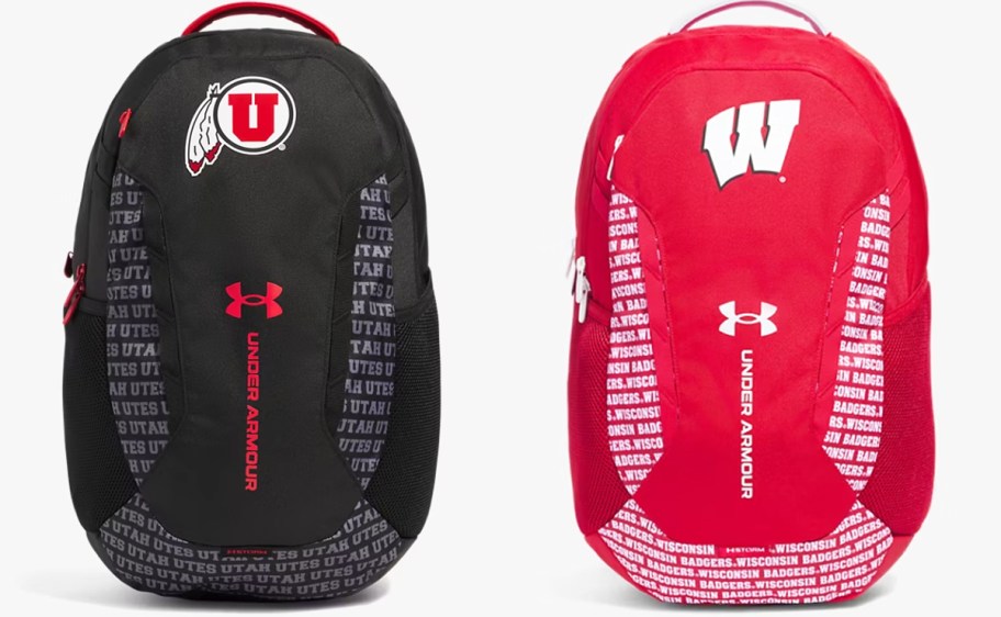 black and red under armour backpacks
