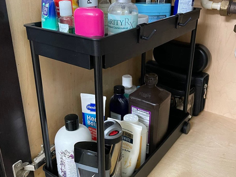 under the sink organizer under the sink