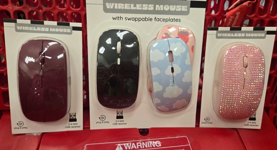 four different wireless mouse