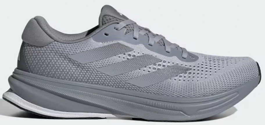 gray adidas shoe
