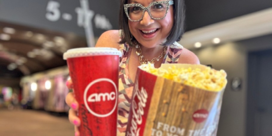 AMC Movie Night for Two – Tickets, Drinks & Popcorn Only $28 ($56 Value!)