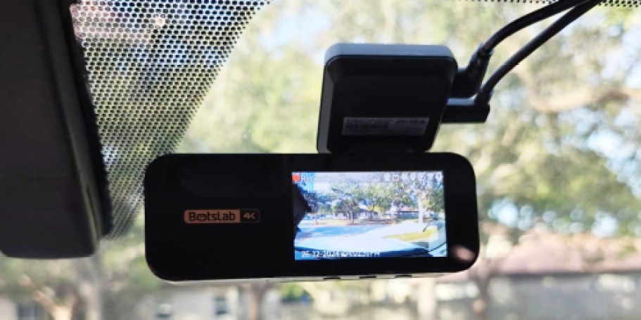 Front & Rear 4K Dash Cam Only $99.99 Shipped on Amazon (Built-In GPS, Night Vision, & More!)