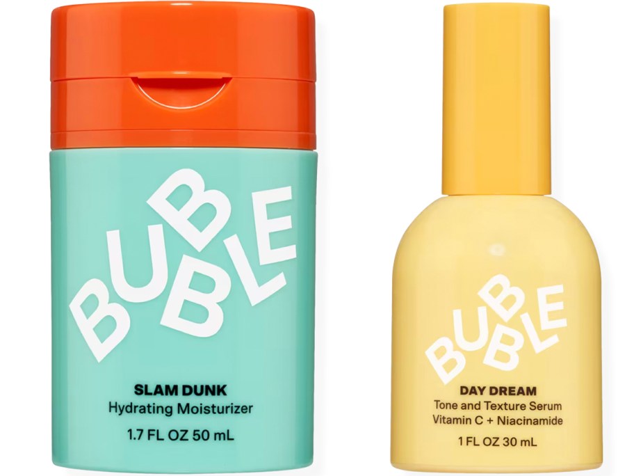 bubble moisturizer and serum 