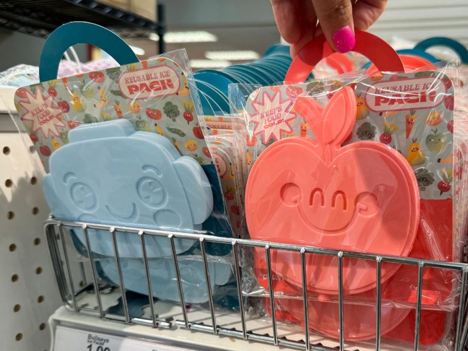 Resealable Ice Packs on shelf in store