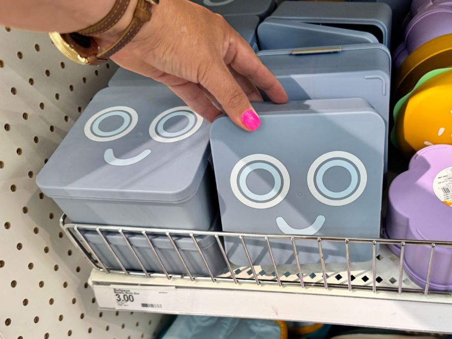 Novelty Bento Boxes on shelf in store
