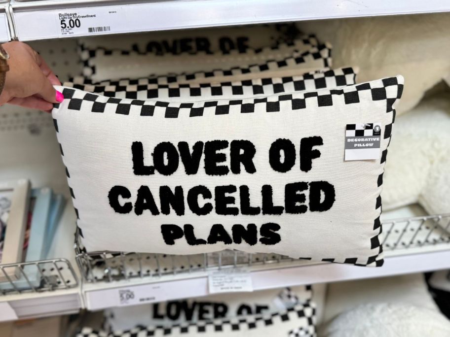 Lover of Cancelled Plans Pillow in store