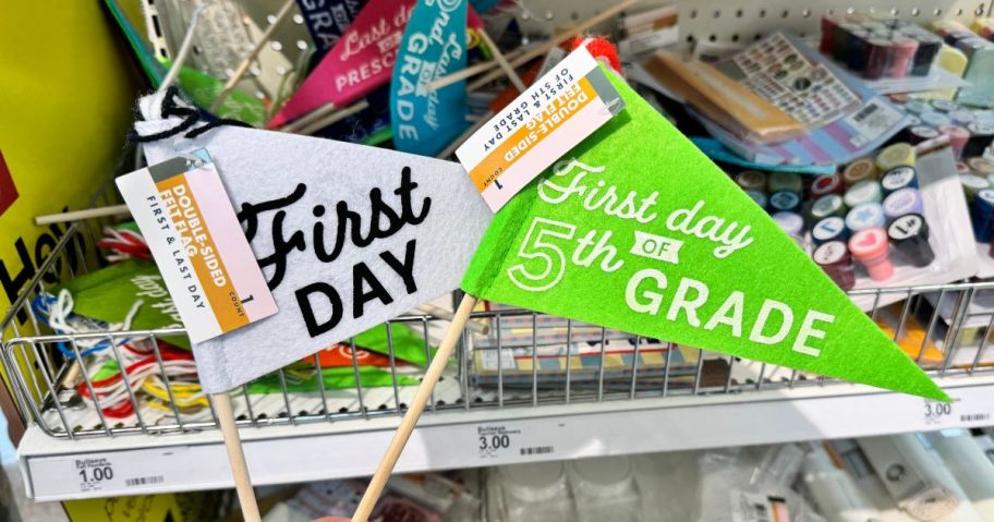 Felt First/Last Day of School Pennants in store