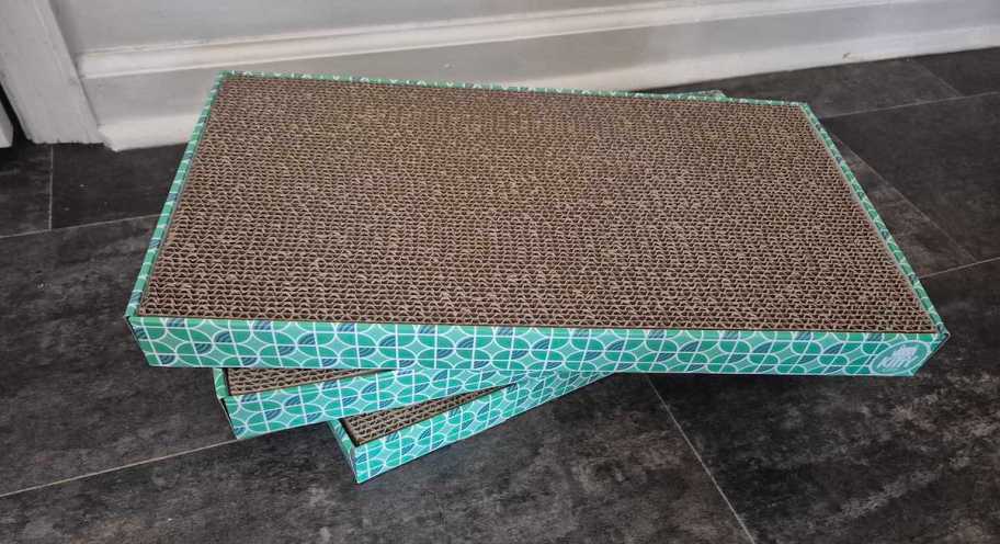 cat scratchers on floor