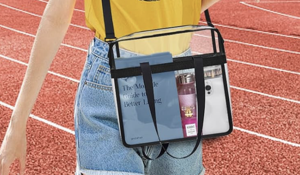 Clear stadium tote 