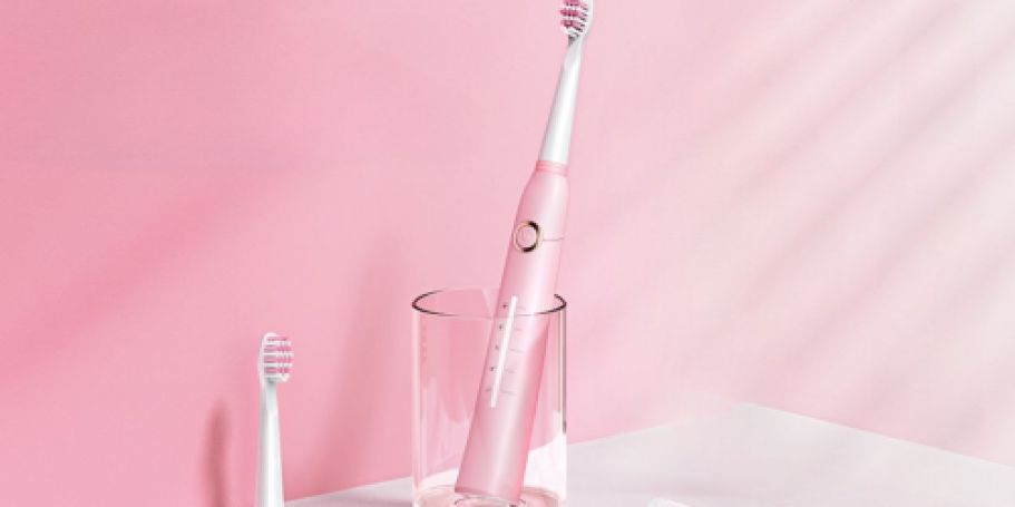 Electric Toothbrush with 8 Brush Heads Only $9.49 on Amazon