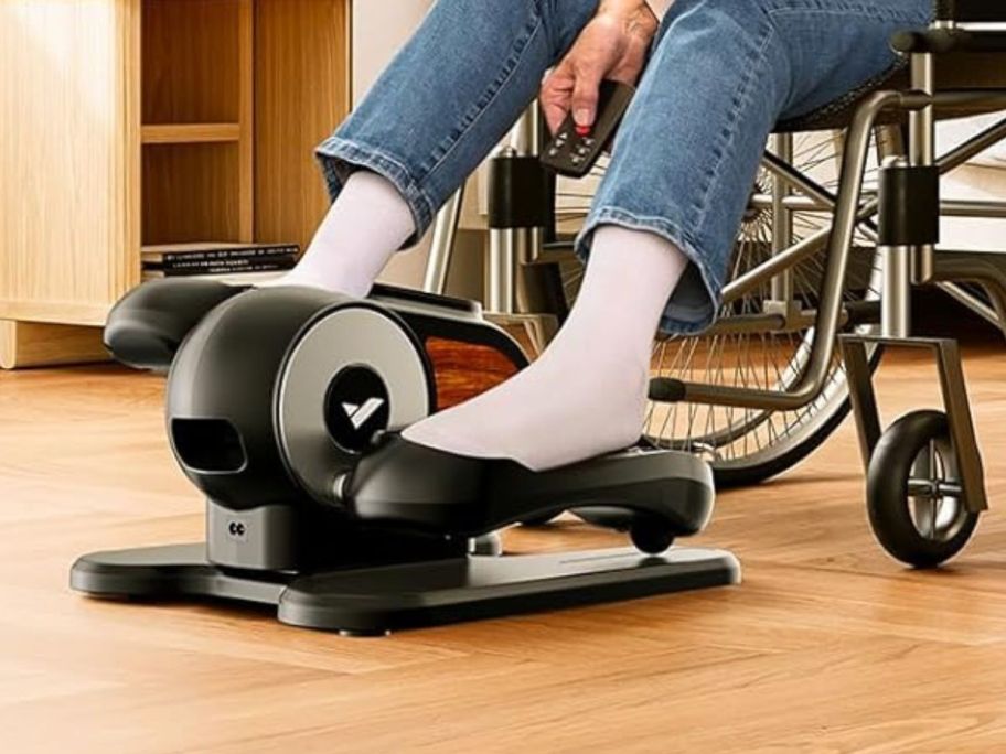 person using Under Desk Elliptical