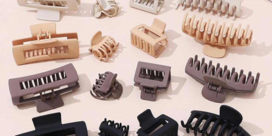 Claw Hair Clips 16-Count Only $5.99 on Amazon (Just 37¢ Each!)
