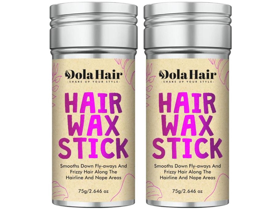 two hair wax sticks