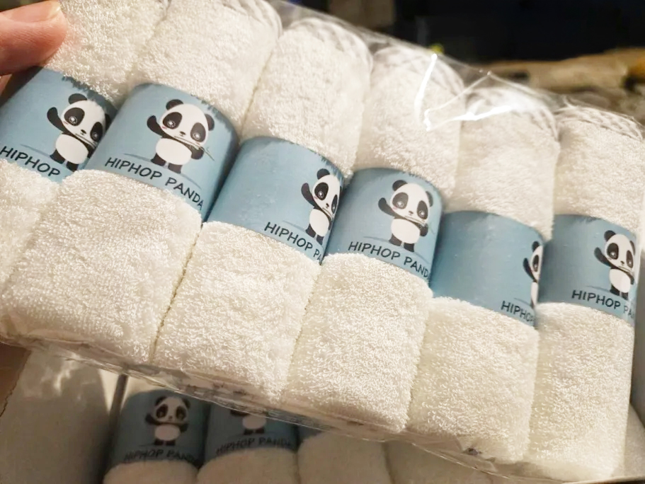 package of baby washcloths in white