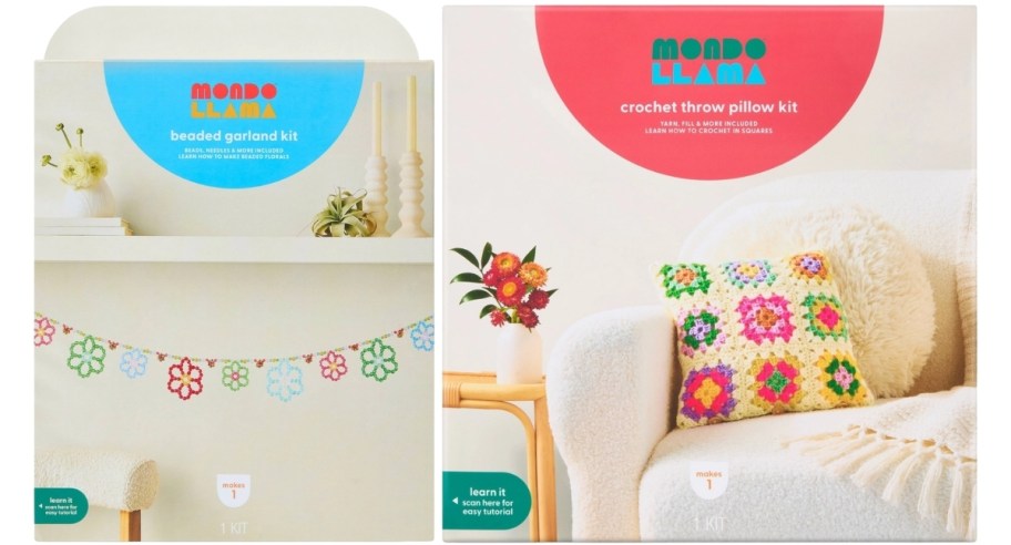 Two mondo llama craft kits