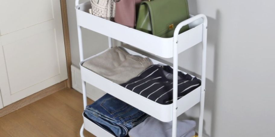 Mainstays 3-Tier Metal Storage Cart Just $20 on Walmart.com (Regularly $39)