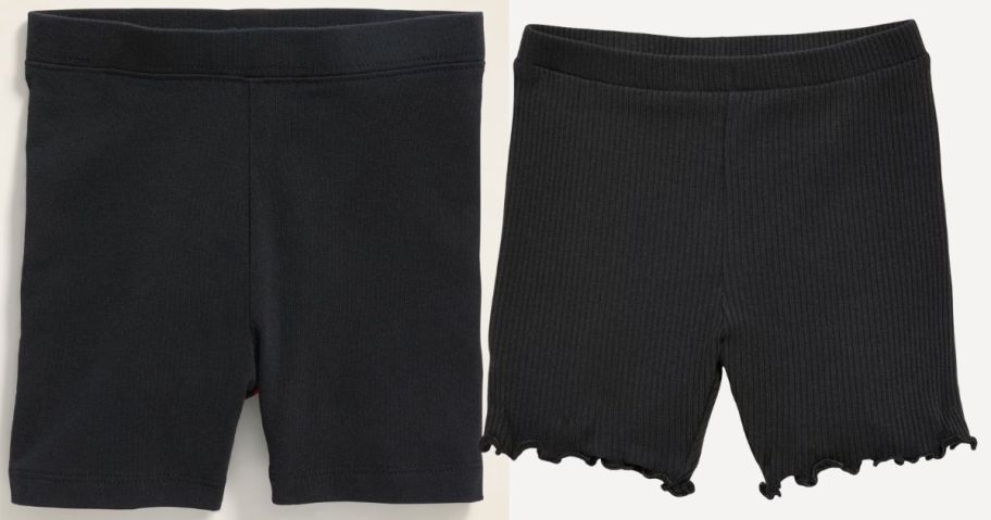 two old navy girls toddler shorts in black