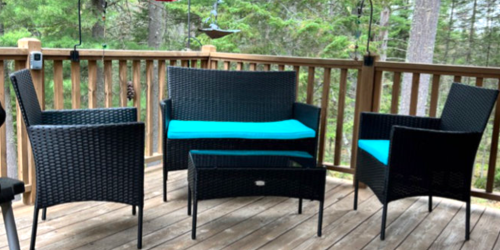 Over 50% Off Wayfair Outdoor Furniture | 4-Person Patio Set Only $229.99 Shipped