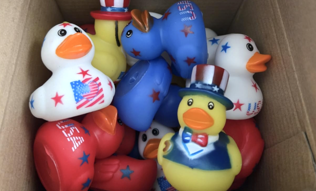 4th of July rubber ducks