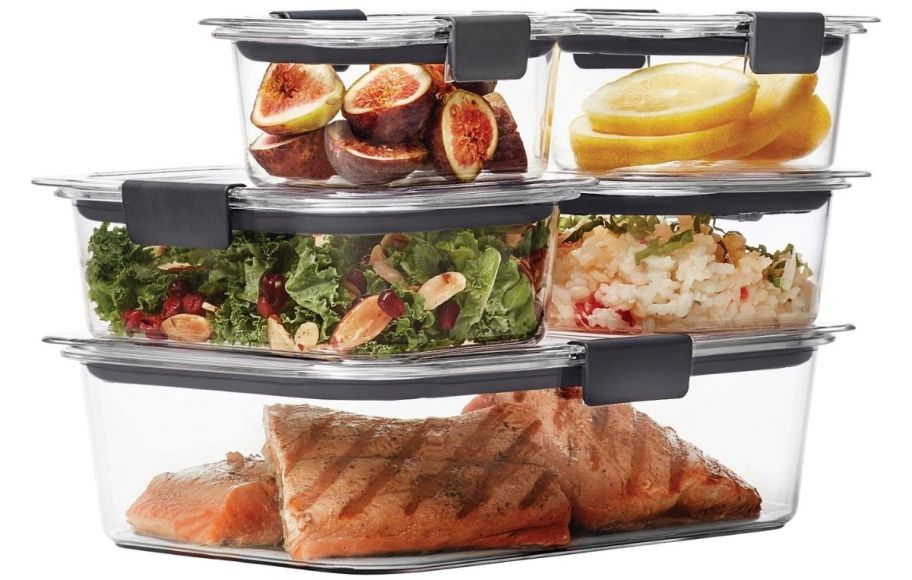 rubbermaid food storage 5-container set