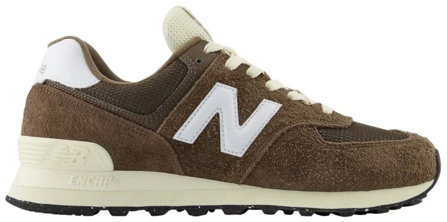 brown New Balance 574 Shoe