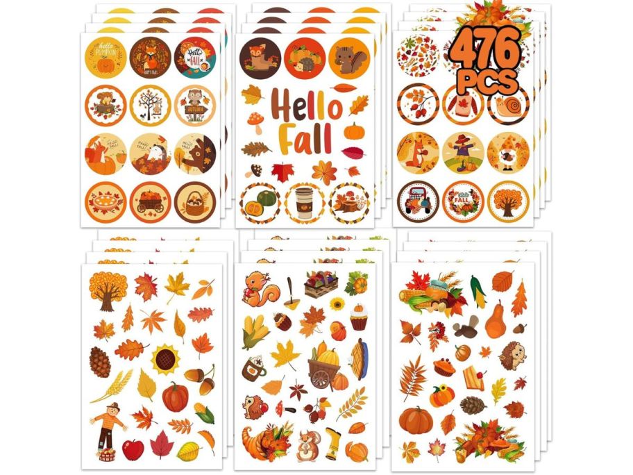 fall themed sticker sheets