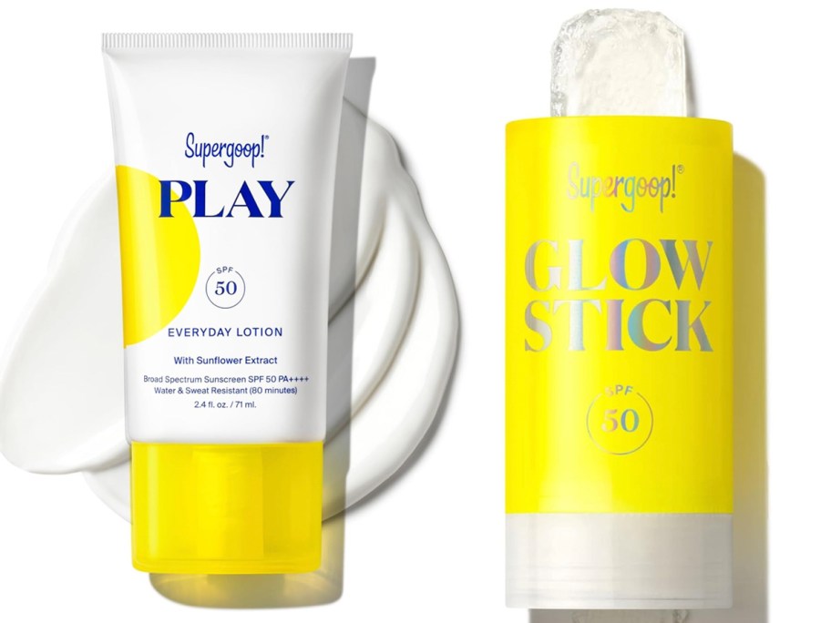 supergoop sunscreen lotion and stick