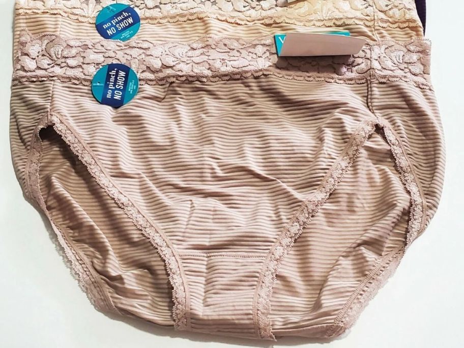 beige Vanity Fair Flattering Lace Brief