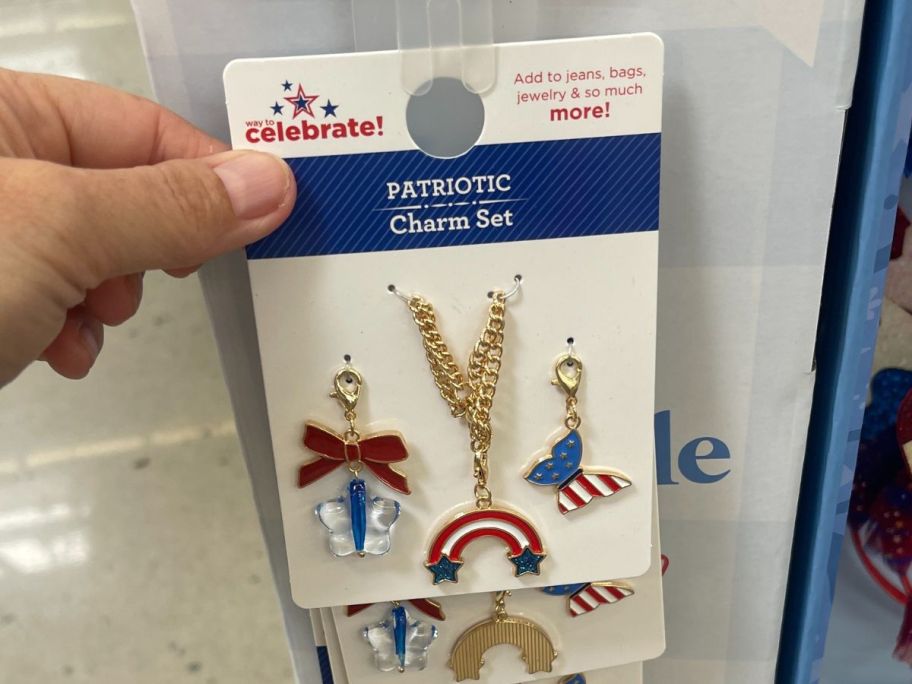 Way To Celebrate Charm Set in hand in store