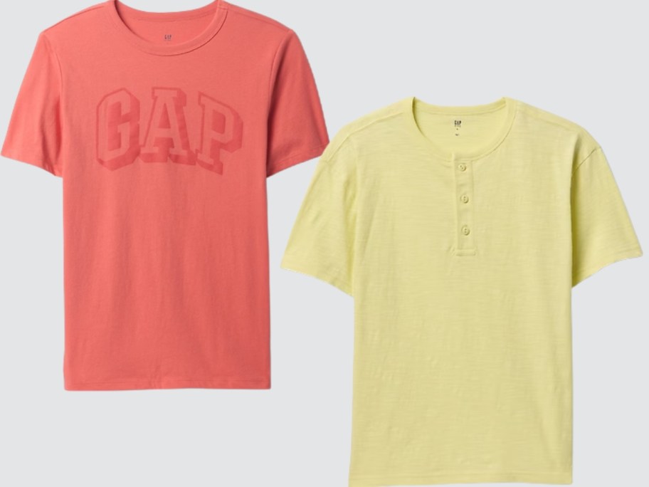 two boys Gap shirts