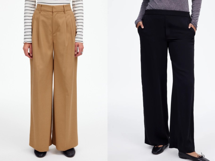 lower half of two women wearing pants