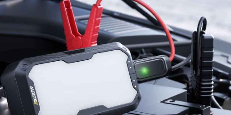 Portable Jump Starter w/ Light & Power Bank Only $17.99 Shipped on Amazon (Reg. $56)