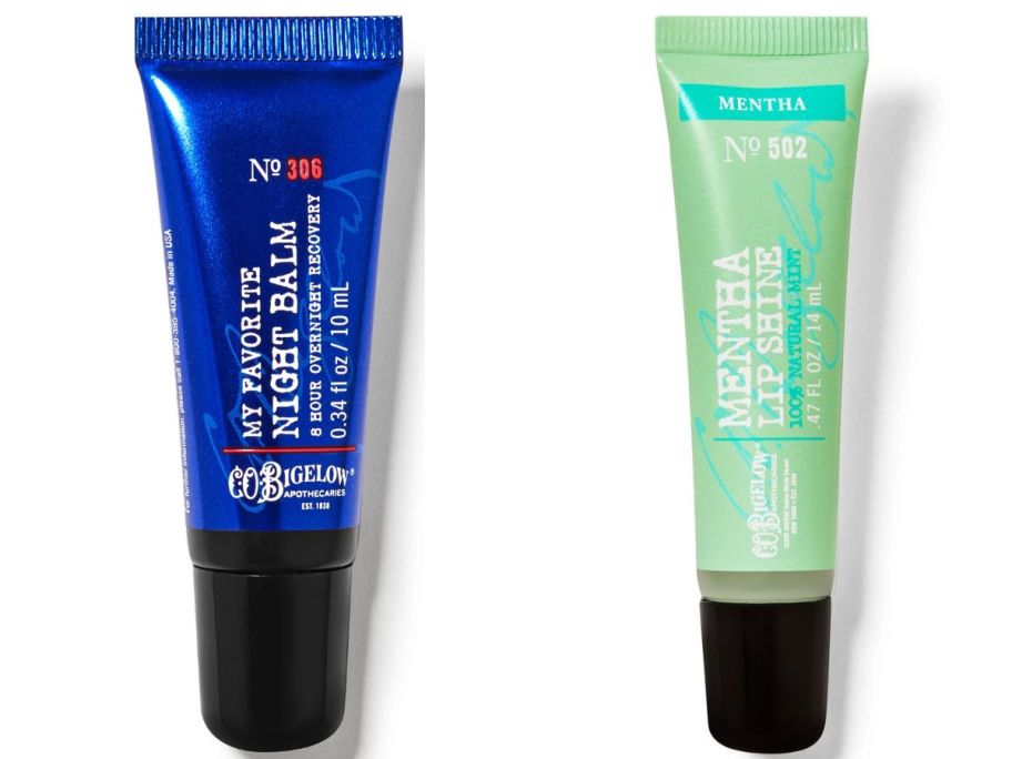 2 C.O. Bigelow lip balms