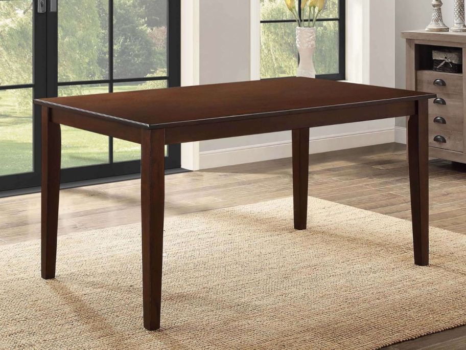 A dark brown Better Homes & Gardens Bankston Dining Table