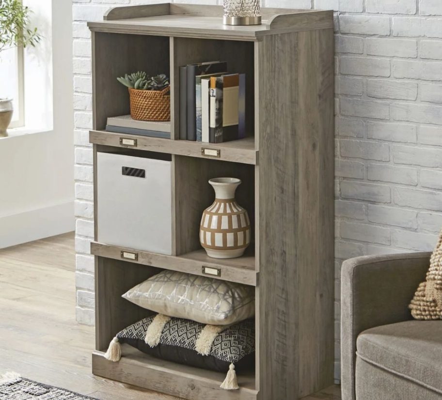 Better Homes & Gardens Modern Farmhouse 5-Cube Organizer Bookcase