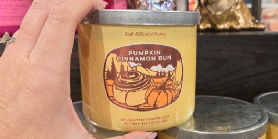Bath & Body Works 3-Wick Candles Just $12.95 – Includes New Fall & Halloween Scents!