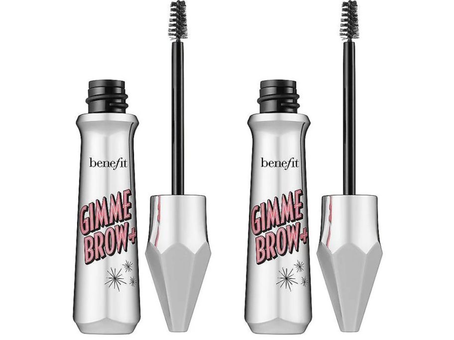 2 silver mascara tubes