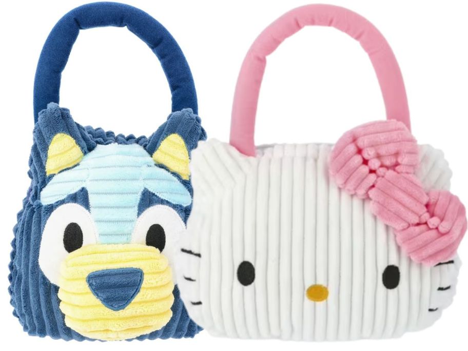 Bluey Hello Kitty Kids Plush Handbags