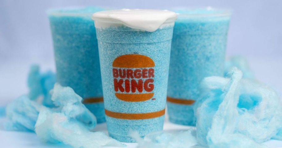 3 Burger King Cups of Frozen Cotton Candy Cloud